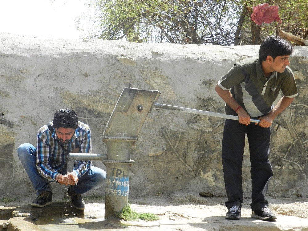 Girraj on hand pump